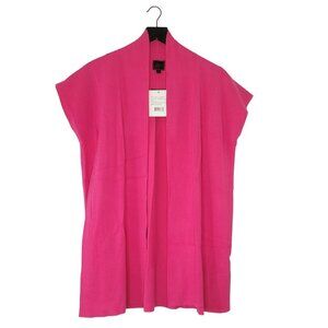 Colour Works Cardigan Sweater‎ Pink Small Open Front